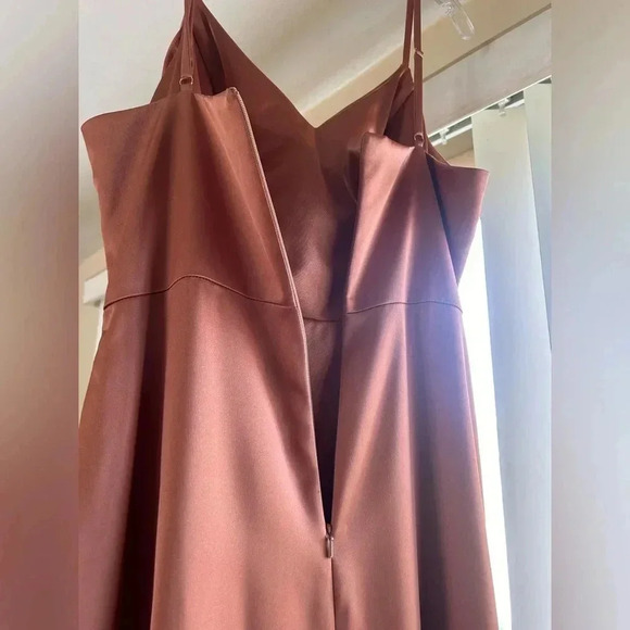 Revelry Copper Satin Rory Dress - Picture 6 of 10